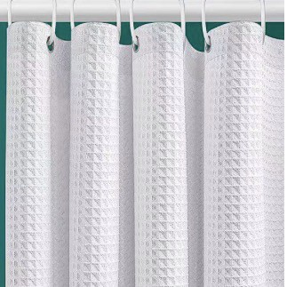 waffle shower curtain